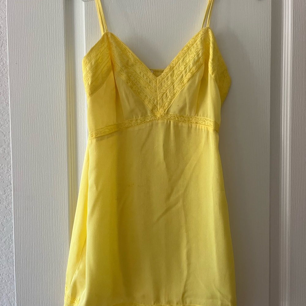 Forever 21 Sunny Yellow Lace Chemise